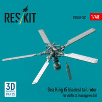 Sea King (5 Blades) Tail Rotor For Airfix & Hasegawa Kit (3D Printed) - Image 1
