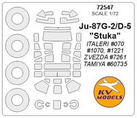 Ju-87G-2/D-5 "Stuka" (ITALERI/ ZVEZDA/ TAMIYA) + wheels masks - Image 1