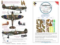 Supermarine Spitfire Mk.I to Mk.V - Pattern A camouflage pattern paint masks (for Eduard and Tamiya kits) - Image 1