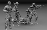 US Paratroopers Normandy 1944 (5 Figures) - Image 1