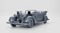 Mercedes 770 (W150) - z flagami